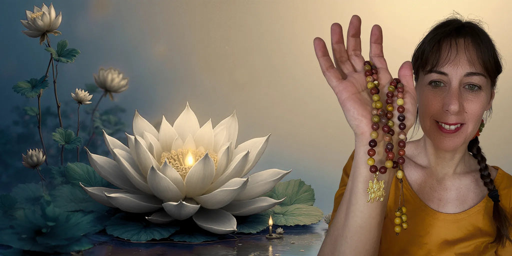 Progetta la tua japamala personalizzata con Umadevi – tavola di progettazione e scelta dei componenti come vuoi tu