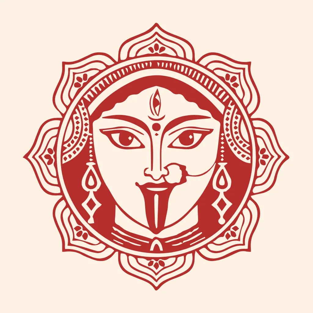 Illustrazione di Kalī, dea della trasformazione, della verità e della rinascita.