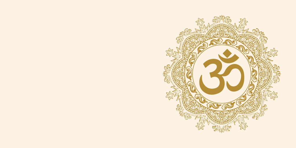 Simbolo sacro Oṃ, suono primordiale e vibrazione universale.