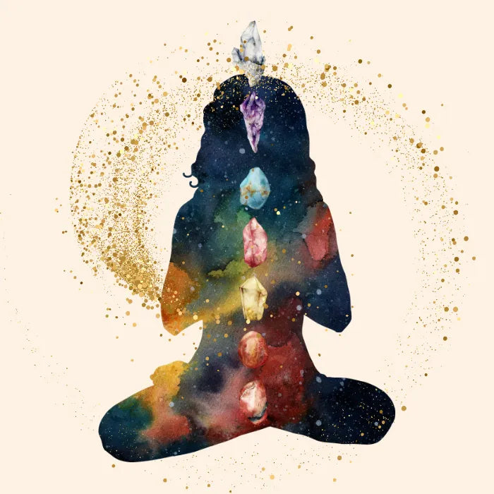 Rappresentazione simbolica dei pendenti in pietra, emblemi di armonia e connessione energetica.