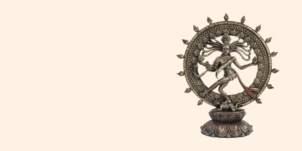 Rappresentazione di Śiva Nāṭarāja, simbolo della danza cosmica della creazione e della trasformazione.